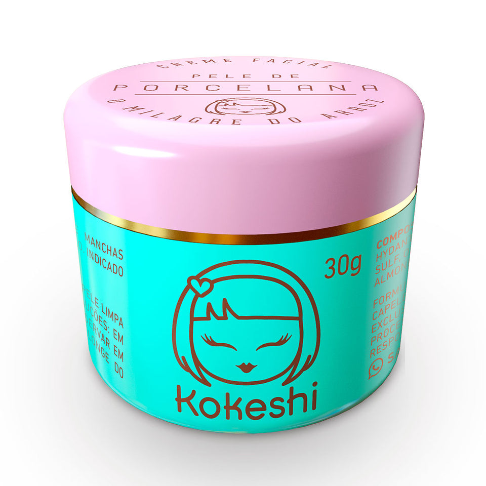 Super Kit Kokeshi - 2 Pele De Porcelana + 2 Olhos De Gueixa