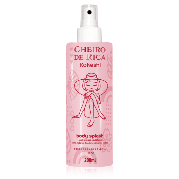Body Splash - Cheiro de Rica Floral Intenso e Adocicado
