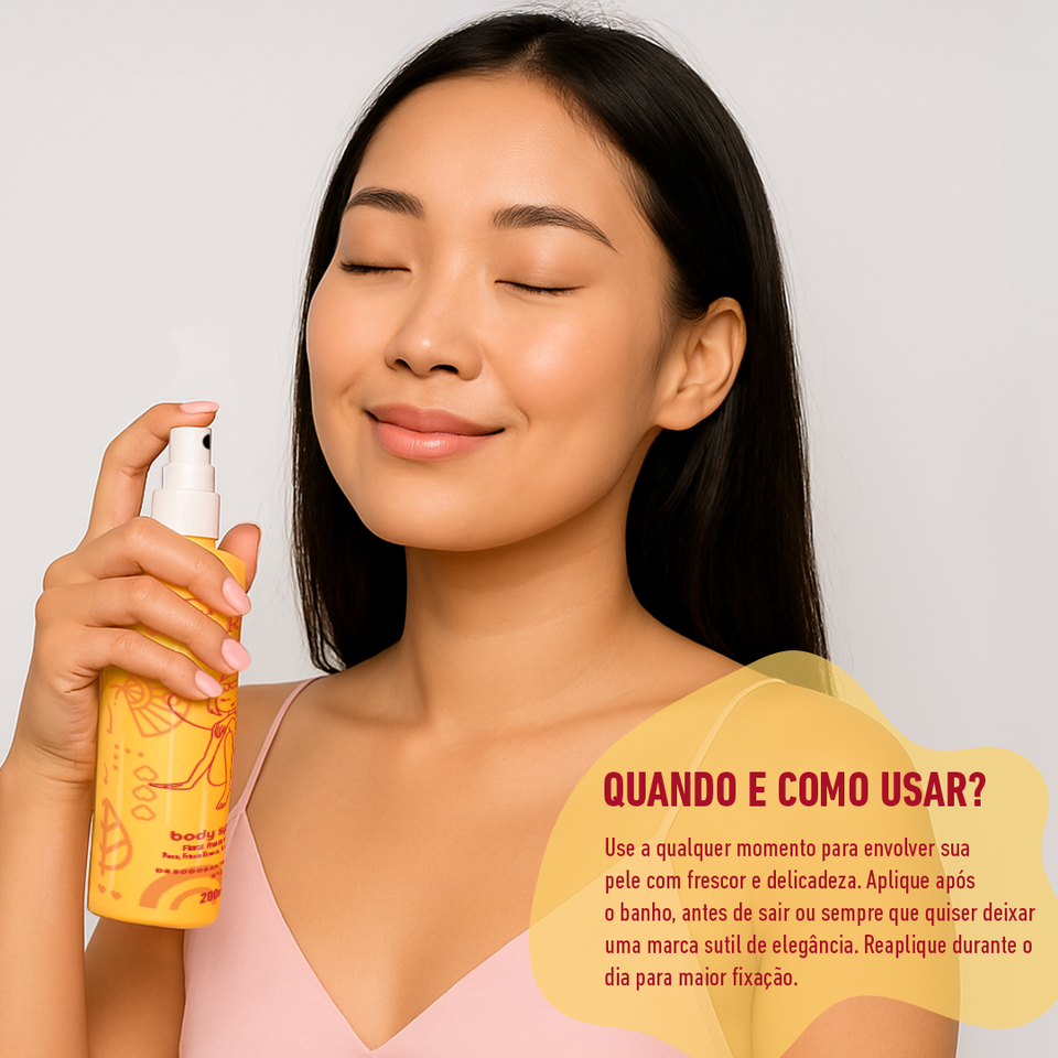 Body Splash - Cheiro de Rica Floral Fresco e Frutado