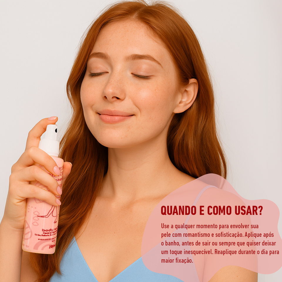 Body Splash - Cheiro de Rica Floral Intenso e Adocicado