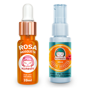 Kit Sérum Vit C + Óleo Rosa Mosqueta