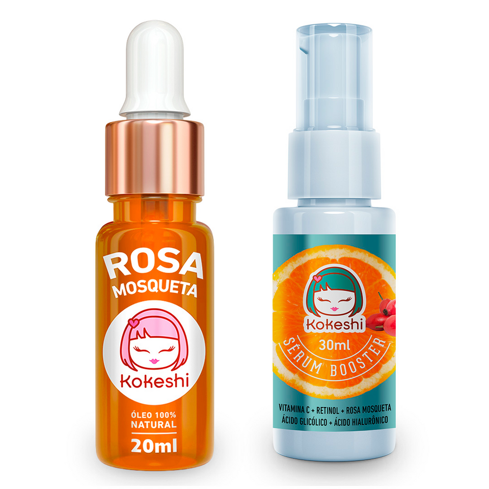 Kit Sérum Vit C + Óleo Rosa Mosqueta