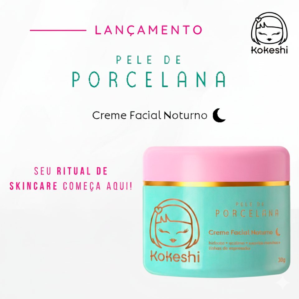 Pele de Porcelana - Creme Facial Noturno