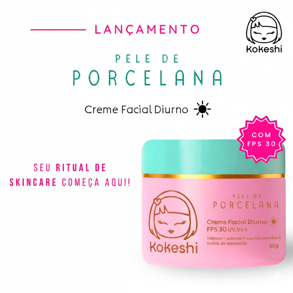 Pele de Porcelana - Creme Facial Diurno