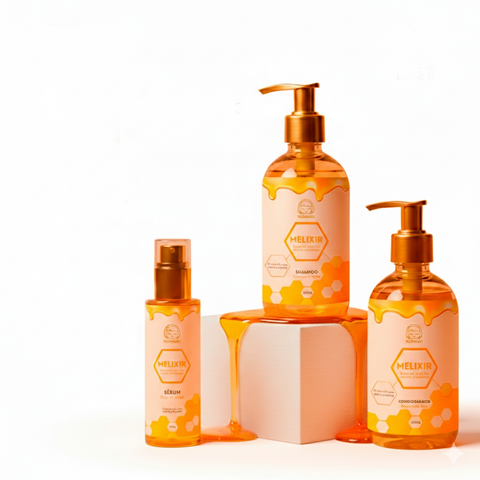 Linha Melixir - Shampoo + Condicionador + Sérum