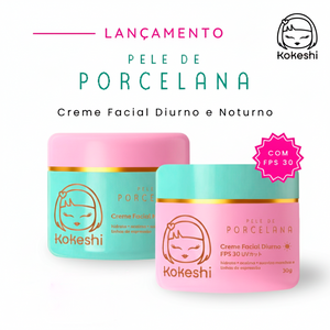 Pele de Porcelana - Creme Facial Diurno e Noturno