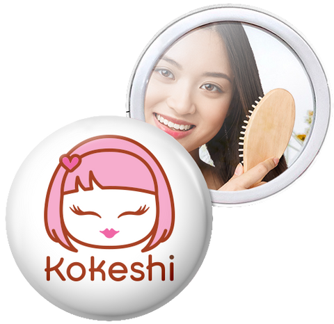 Espelho de bolsa Kokeshi