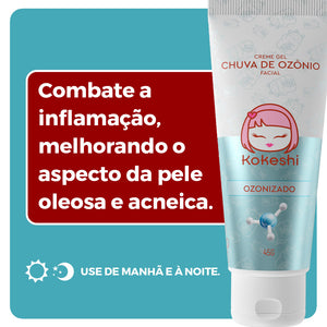 Creme Gel Facial Chuva de Ozônio Kokeshi