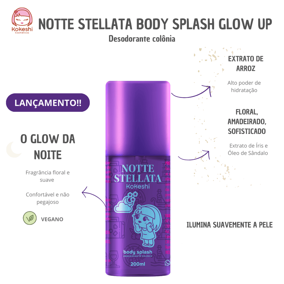 NOTTE STELLATA BODY SPLASH 200ML  GLOW UP