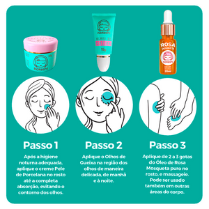 Super Kit Renovadores Faciais + Óleo de Rosa Mosqueta Kokeshi