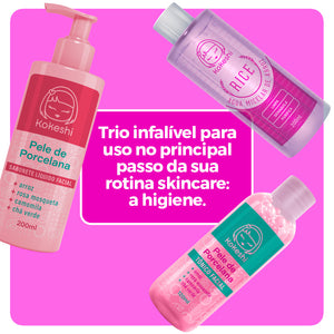 Kit Limpeza Facial Kokeshi