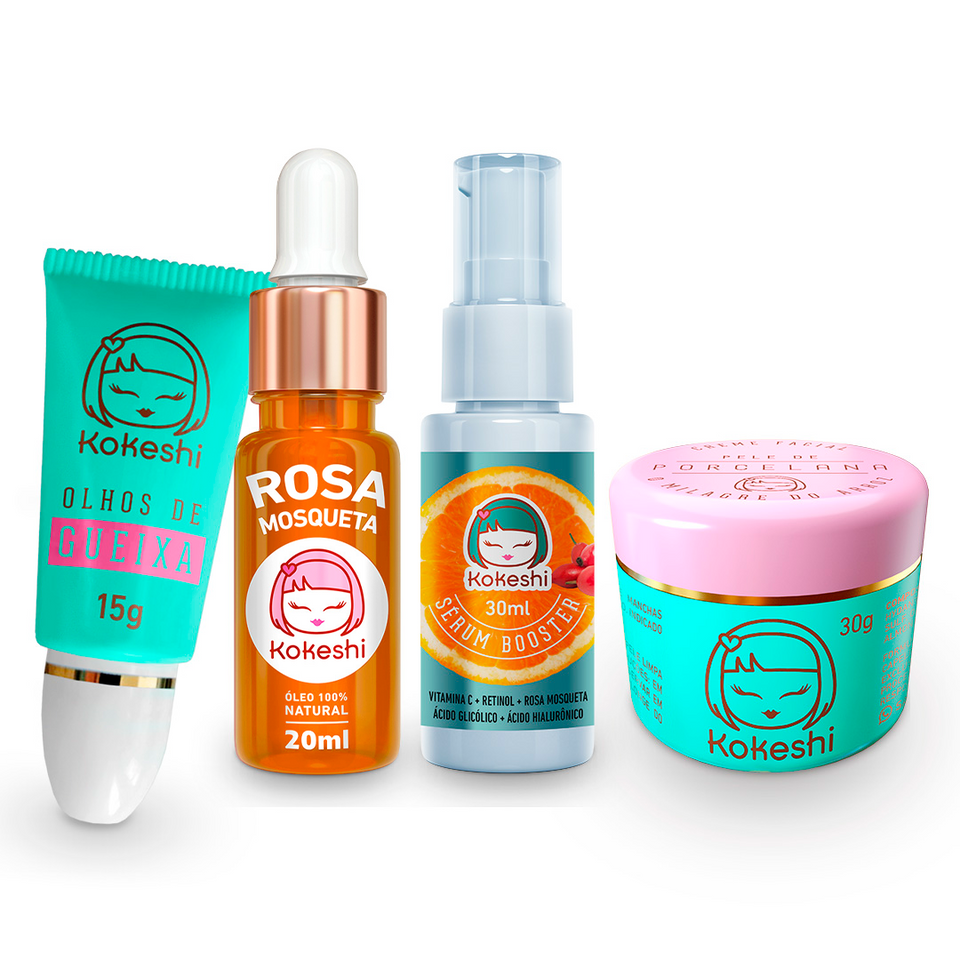 Kit Renovadores 4 Itens Kokeshi
