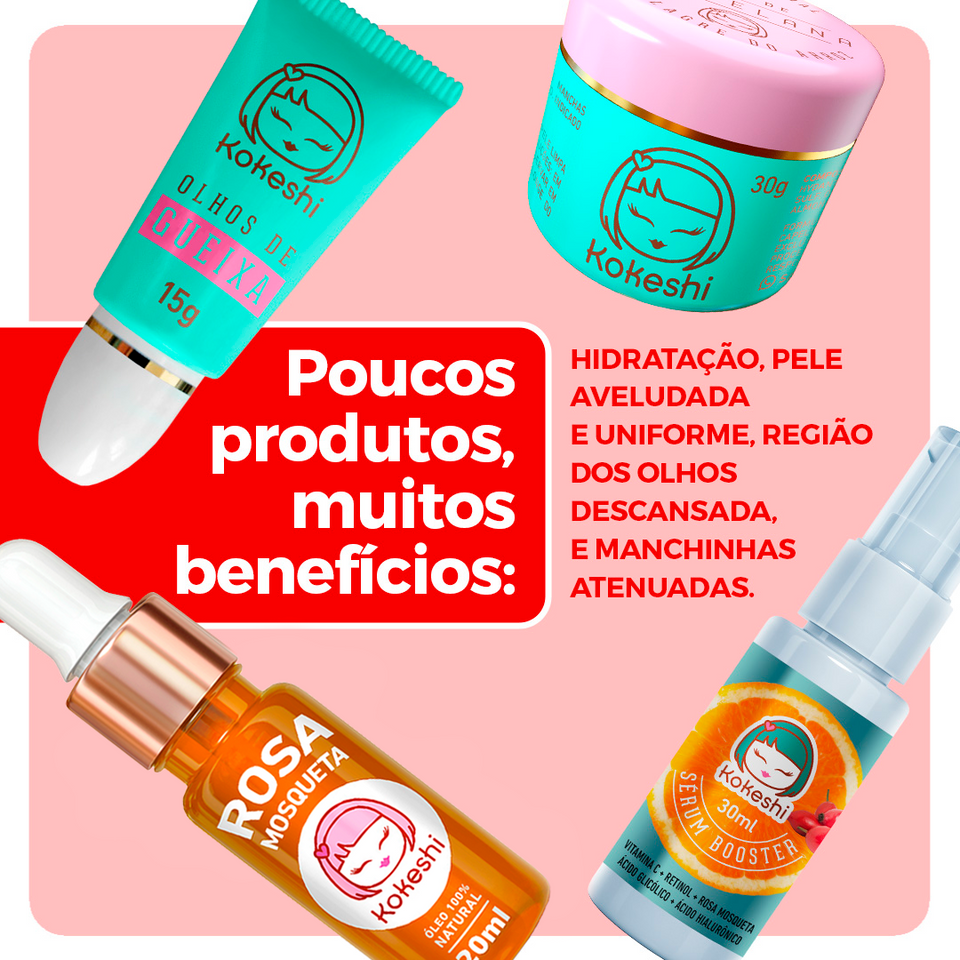 Kit Renovadores 4 Itens Kokeshi