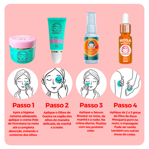 Kit Renovadores 4 Itens Kokeshi