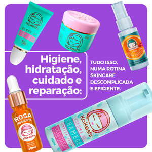 Kit Rosa Mosqueta 5 Itens Kokeshi