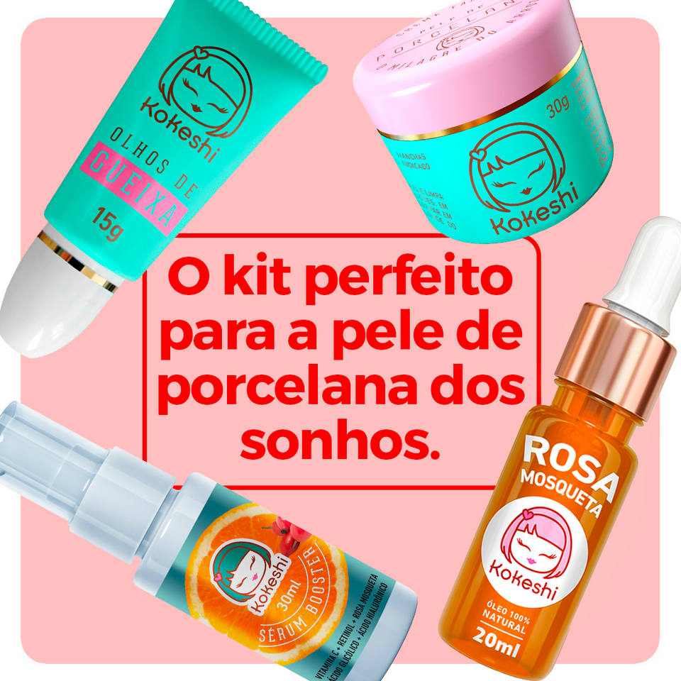 Kit Renovadores 4 Itens Kokeshi