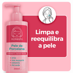 Sabonete Líquido Facial Pele de Porcelana Kokeshi