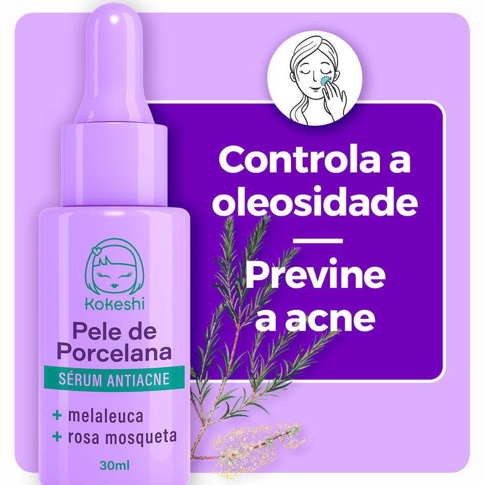 Sérum Facial Antiacne Pele de Porcelana Kokeshi