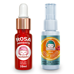 Kit Sérum Vit C + Óleo Rosa Mosqueta